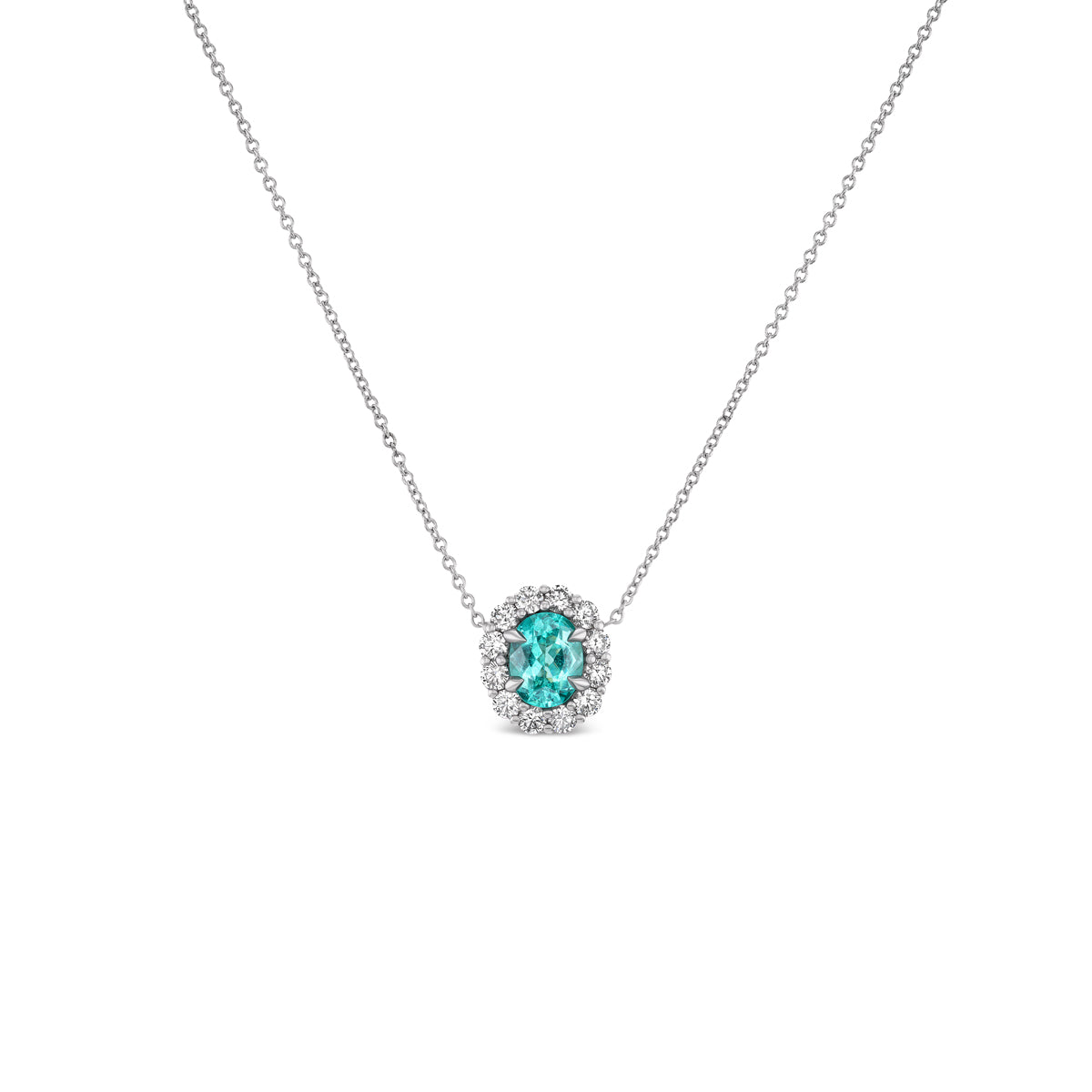 *NEW* Bespoke 1.10CT Oval Cut Paraiba Bloom Pendant