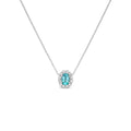 *NEW* Bespoke 0.84 Oval Cut Paraiba Bloom Pendant