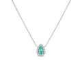 *NEW* Bespoke 0.52CT Pear Cut Paraiba Bloom Pendant