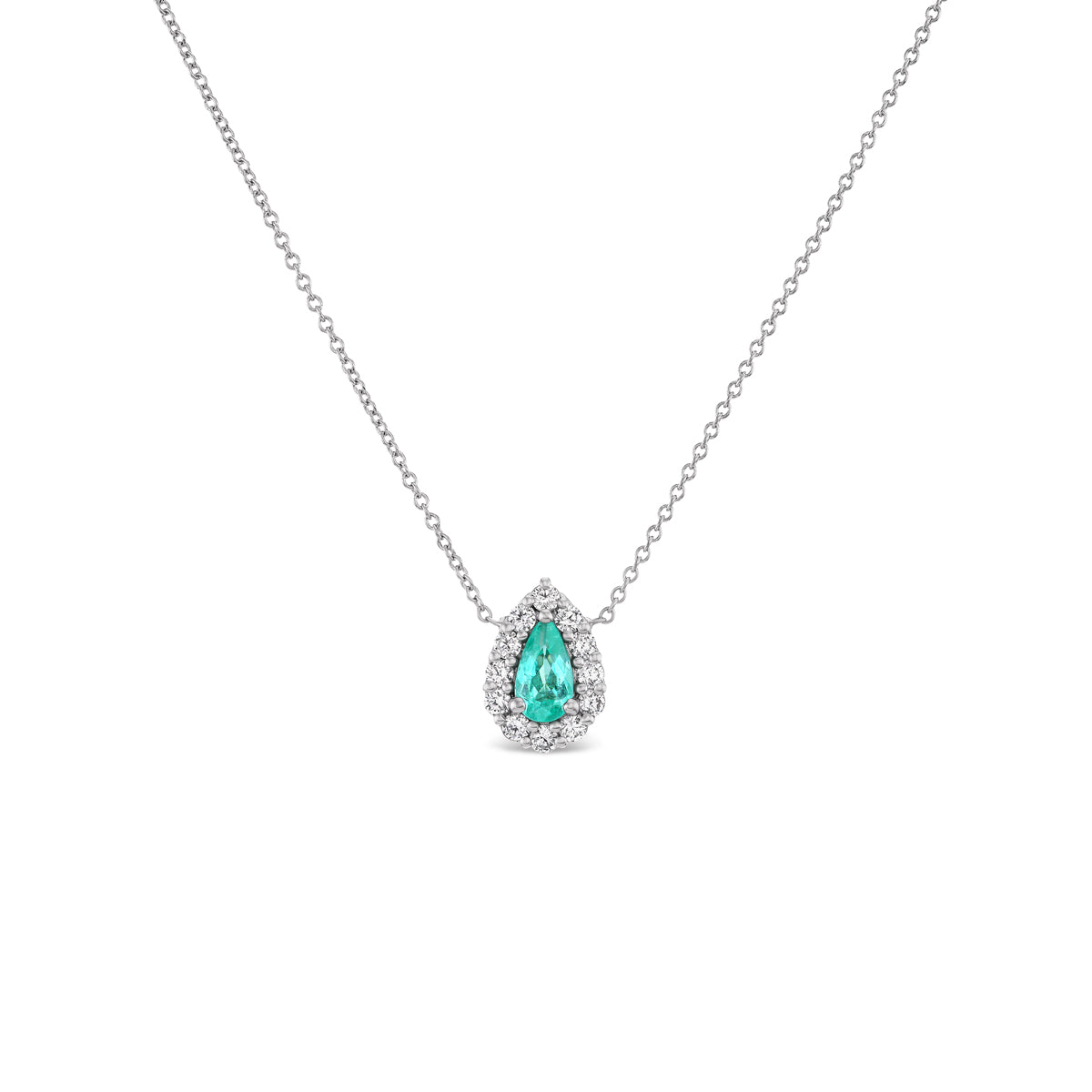 *NEW* Bespoke 0.52CT Pear Cut Paraiba Bloom Pendant
