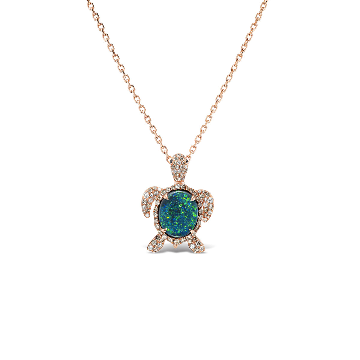 *NEW* 2.31CT Black Opal Turtle Pendant