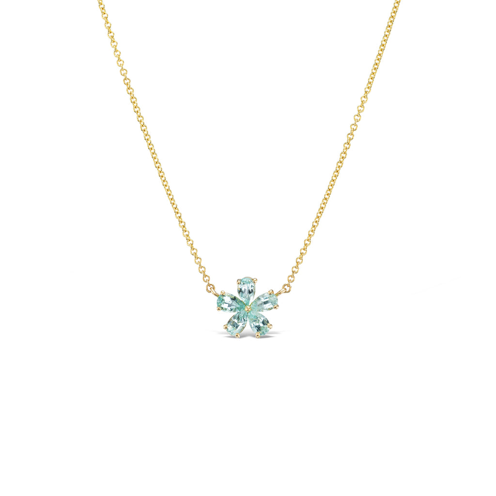 *NEW* Wintergreen Paraíba Forget-Me-Not Pendant Layout