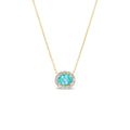 *NEW* Bespoke East West 1.12CT Oval Cut Paraiba Bloom Pendant