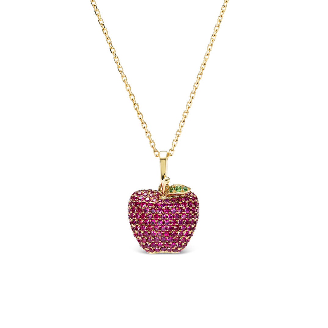 Pavé Apple Pendant
