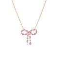 *NEW* Pink Sapphire Bow Necklace
