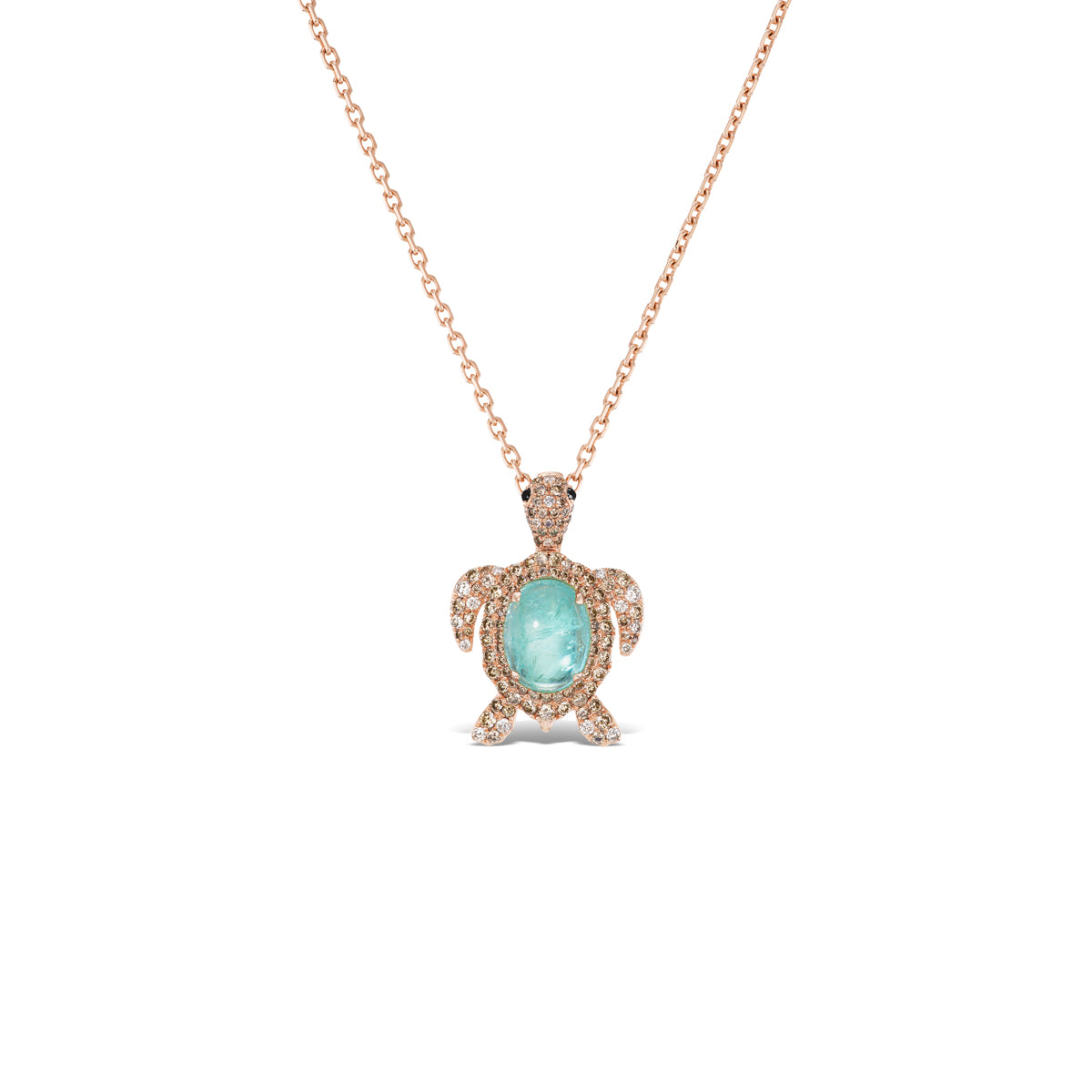 2.43CT Paraíba Turtle Pendant