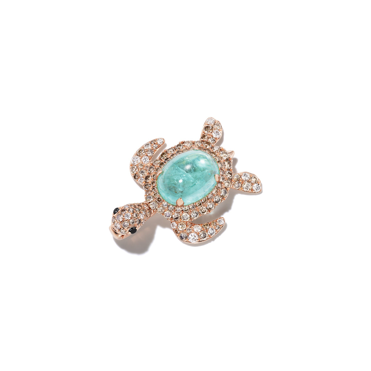 2.43CT Paraíba Turtle Pendant