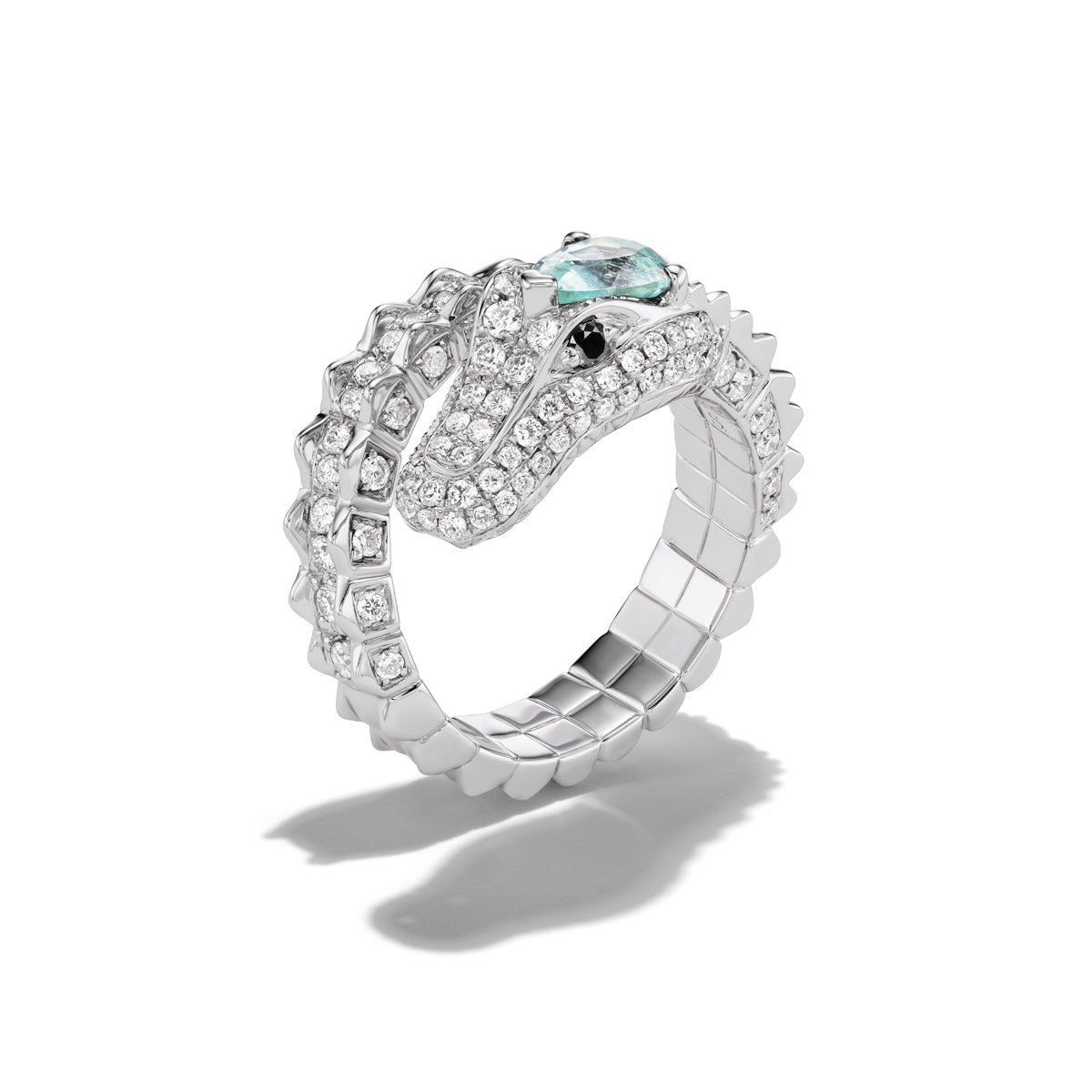 Lagoon Paraíba Alligator Pinky Ring