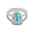 *NEW* Bespoke 1.31CT Oval Cut Paraiba Bloom Ring