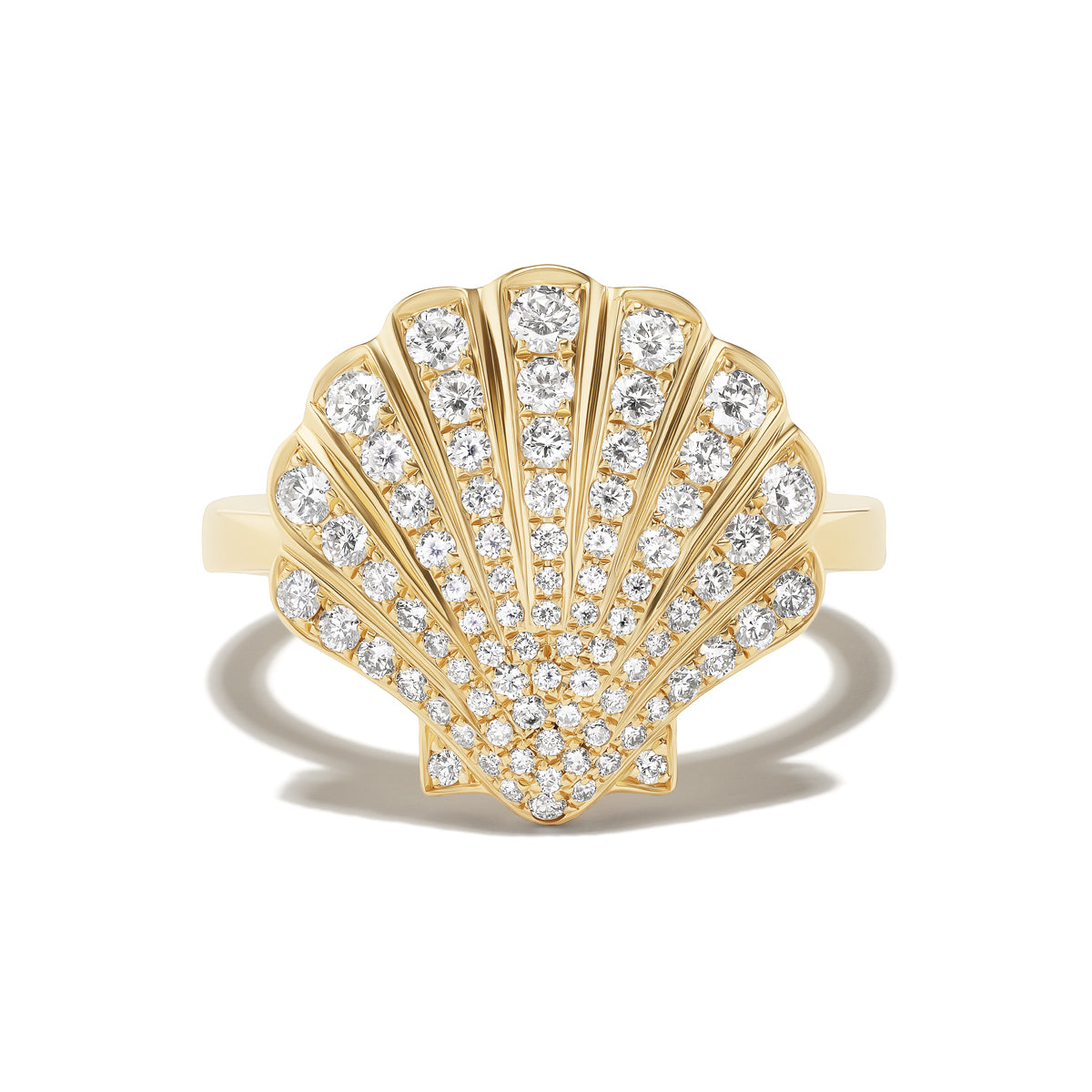 *NEW* Diamond Seashell Ring – Stoned Fine Jewelry