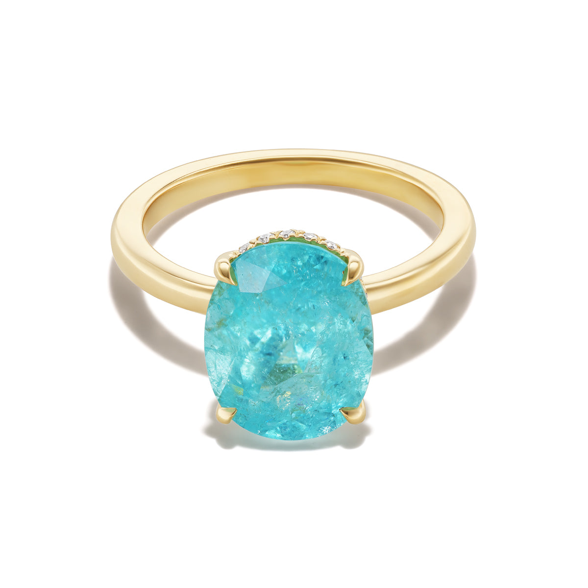 Bespoke 3.91 Carat Oval Paraíba Tourmaline