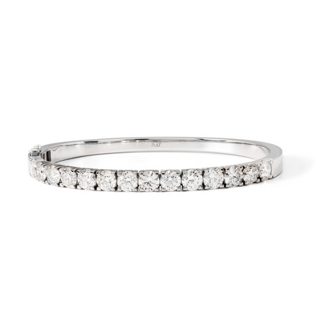 GIA Certified Round Diamond Bangle